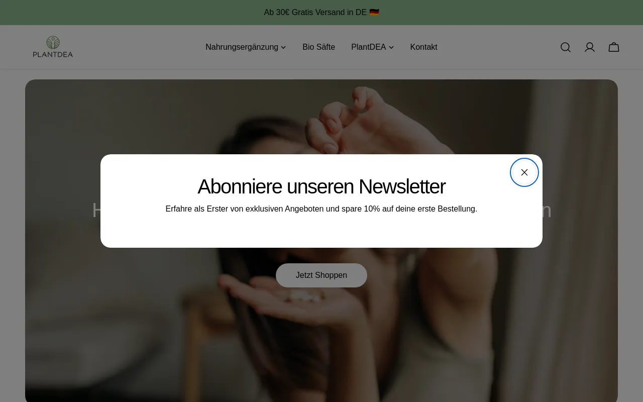PlantDEA screenshot