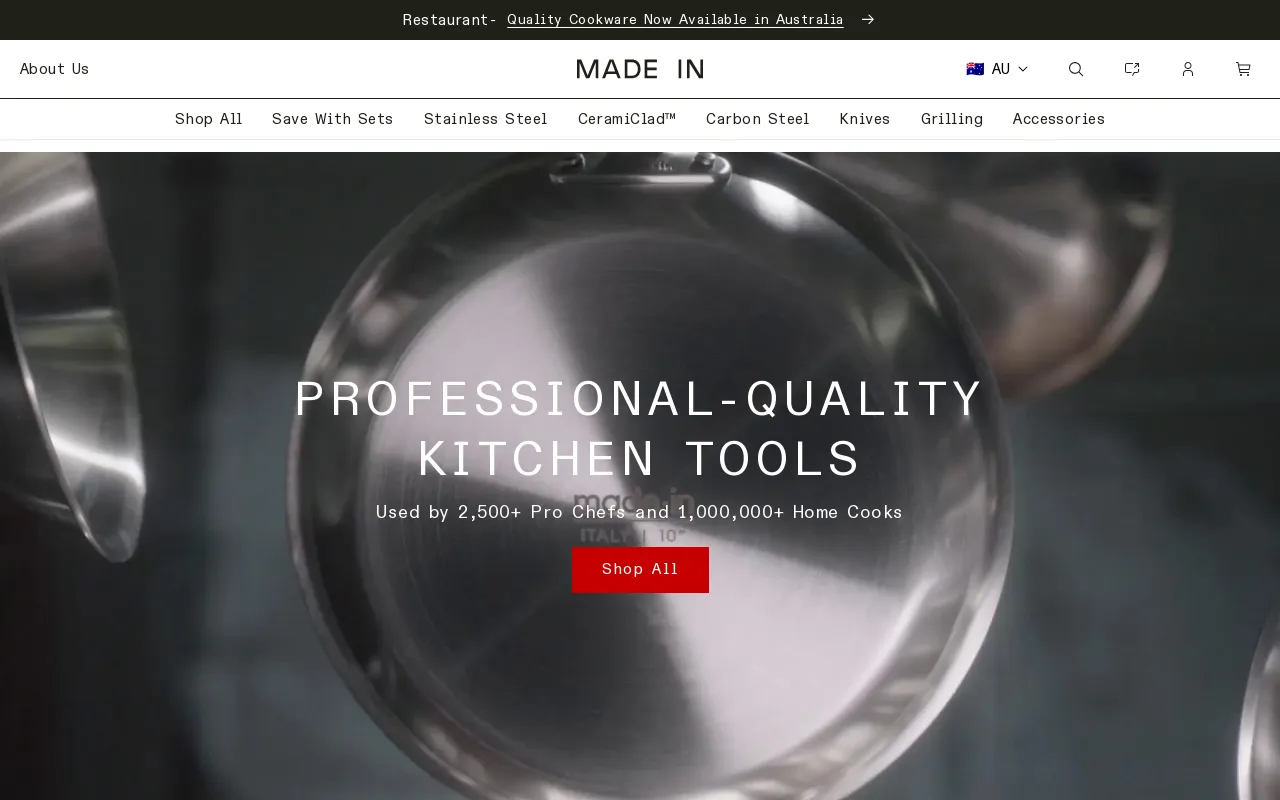 Made In Cookware | Australia screenshot