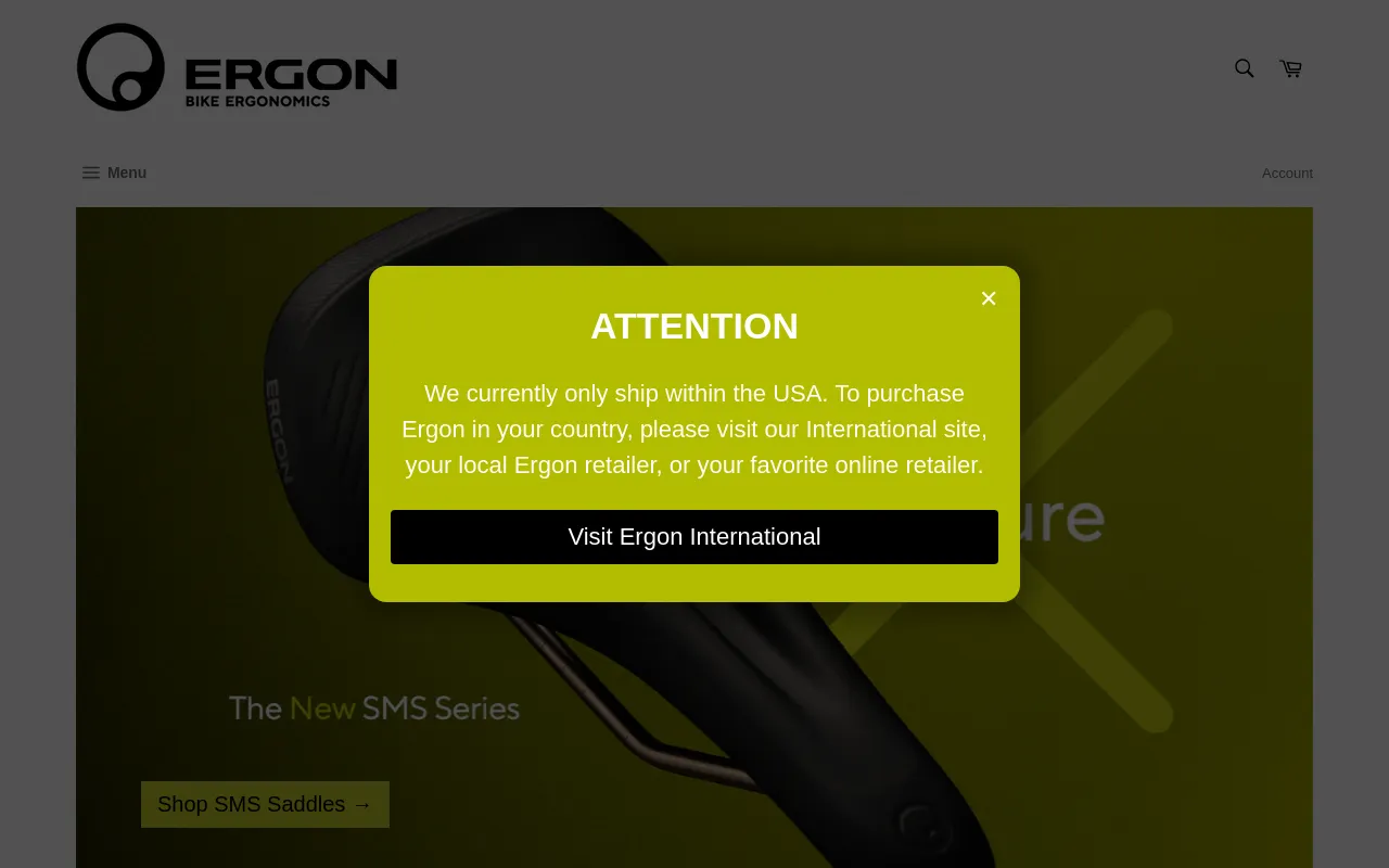 ergonbike.shop screenshot