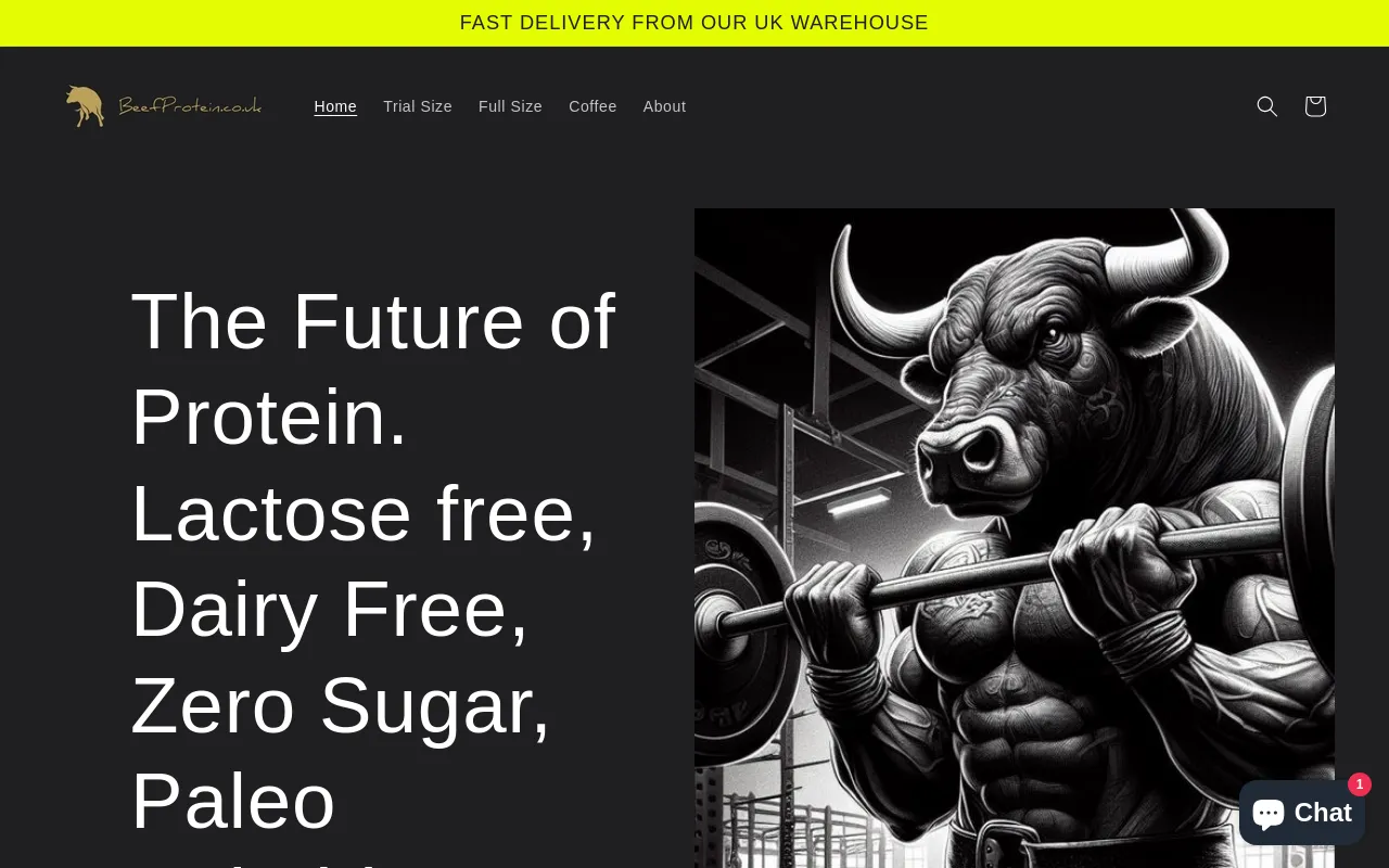 BeefProtein.co.uk screenshot