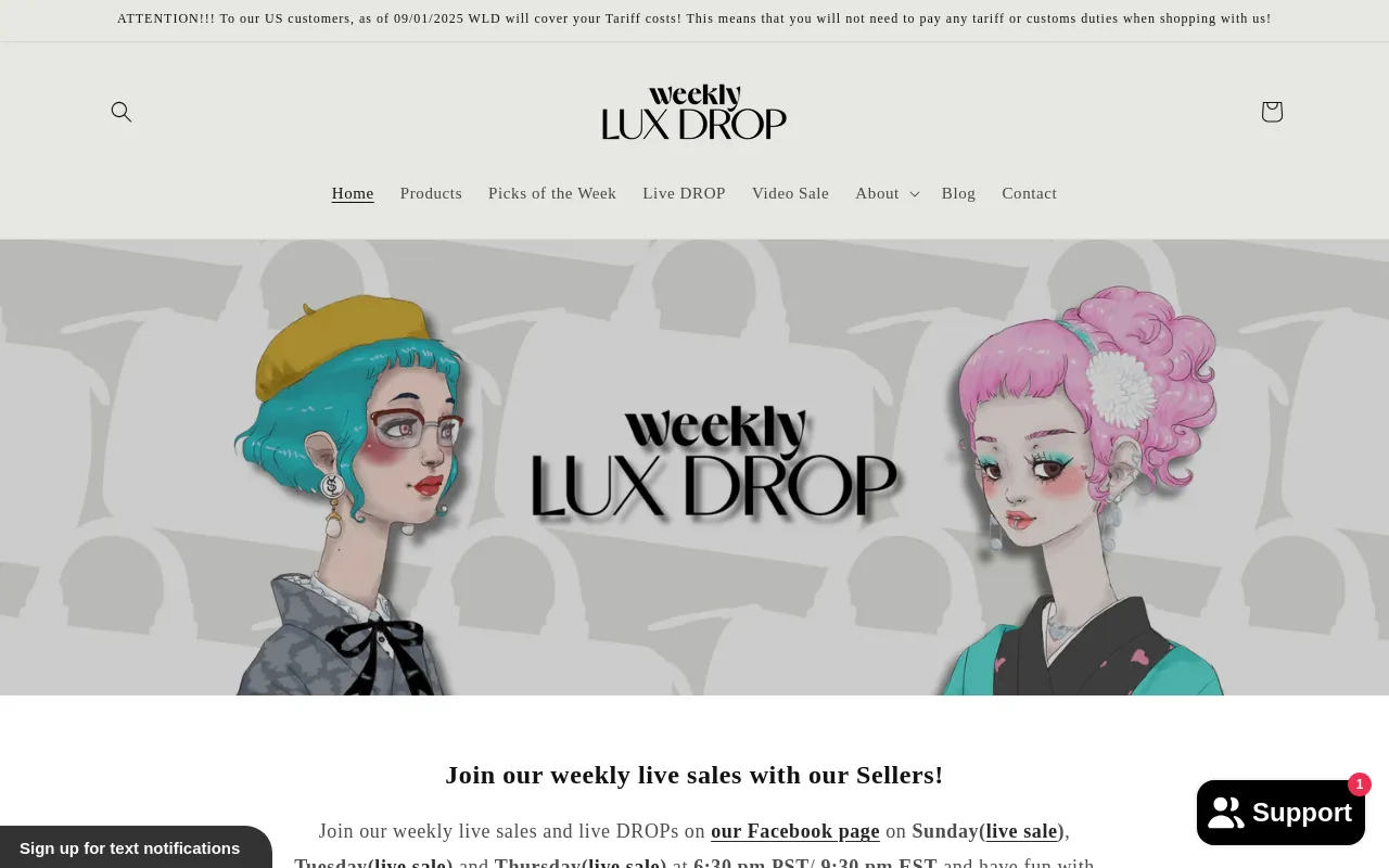 Weekly Lux Drop screenshot