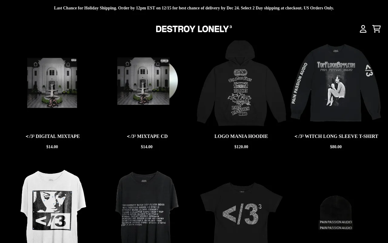 DESTROY LONELY screenshot