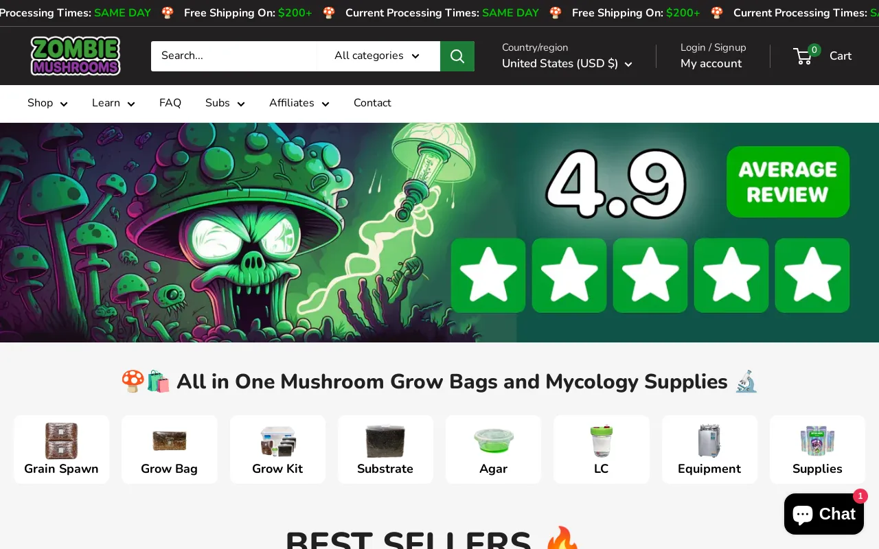 Zombie Mushrooms screenshot