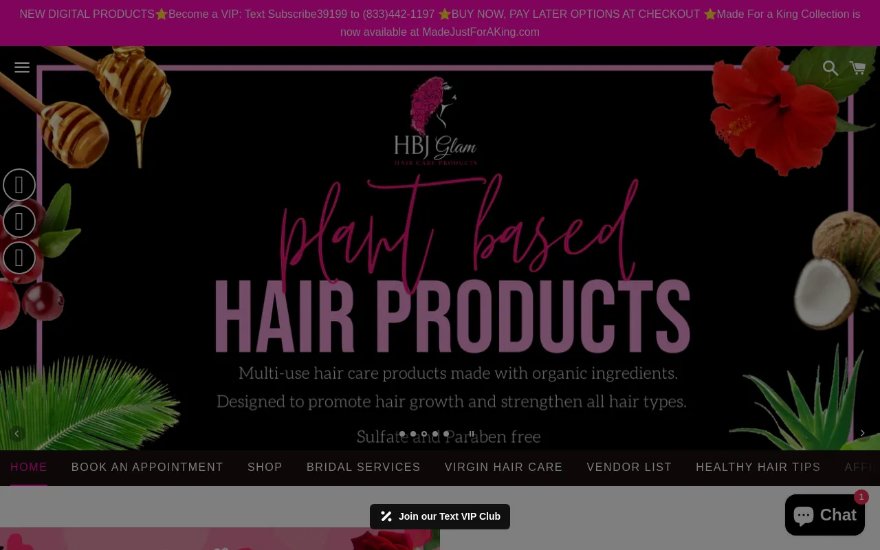 HBJ Glam studio screenshot