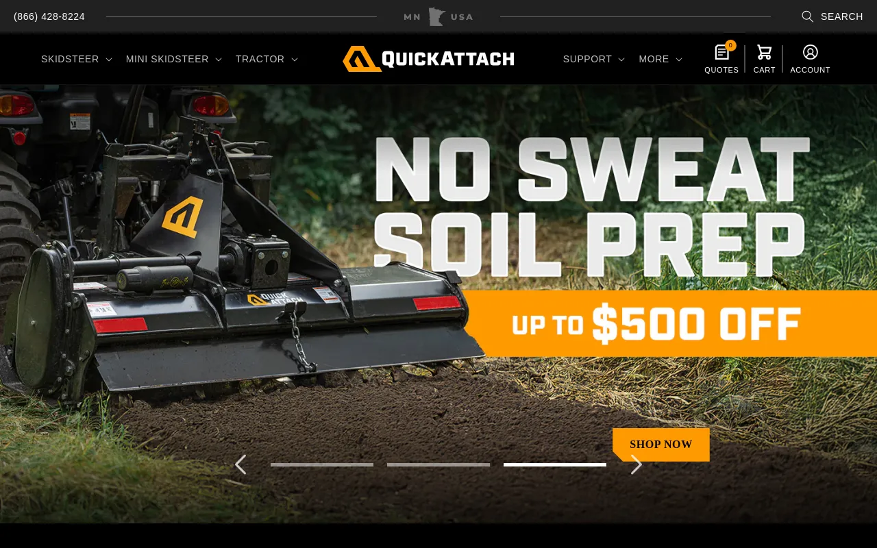 Quick Attach Attachments, Inc. screenshot