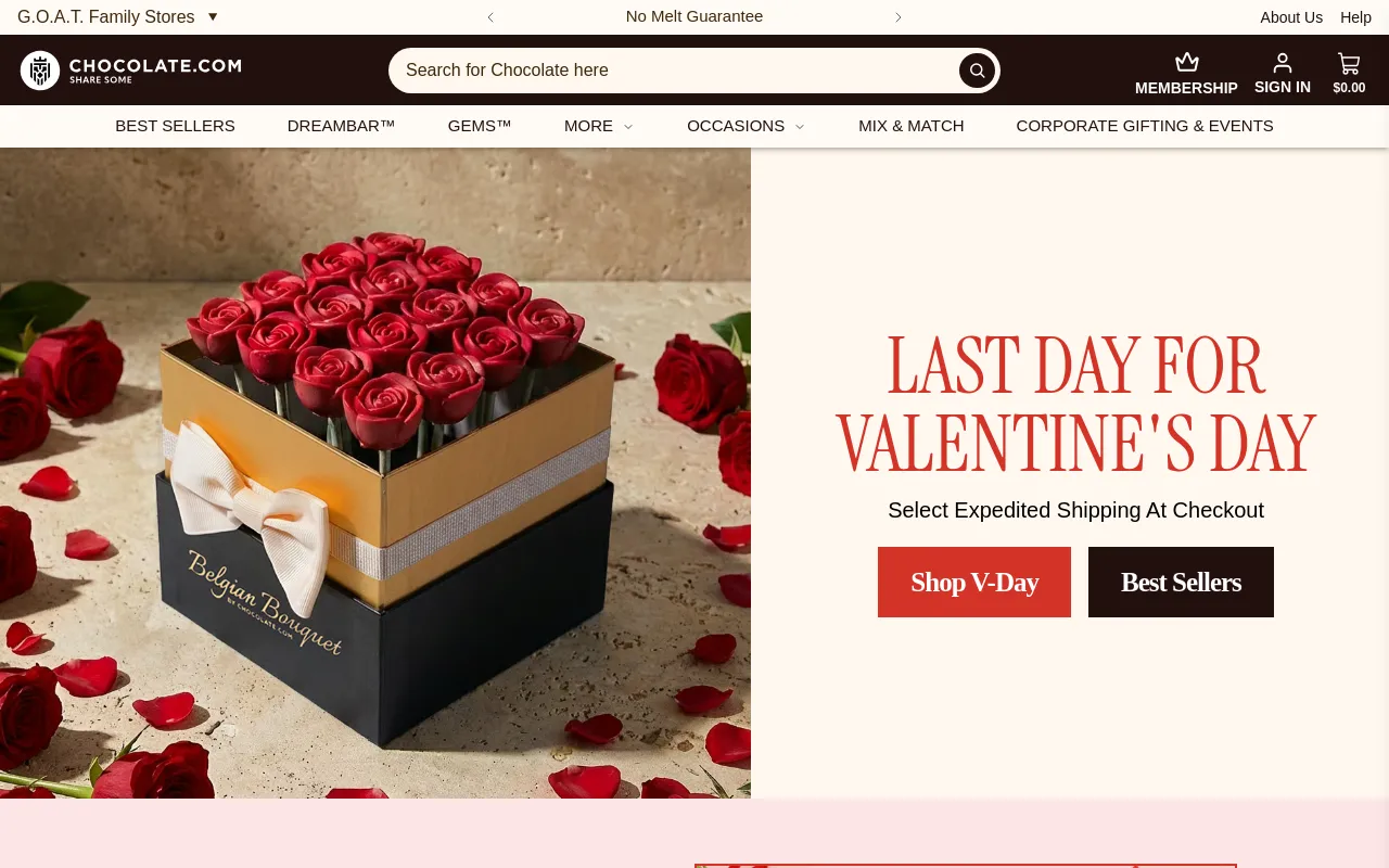 Chocolate.com screenshot