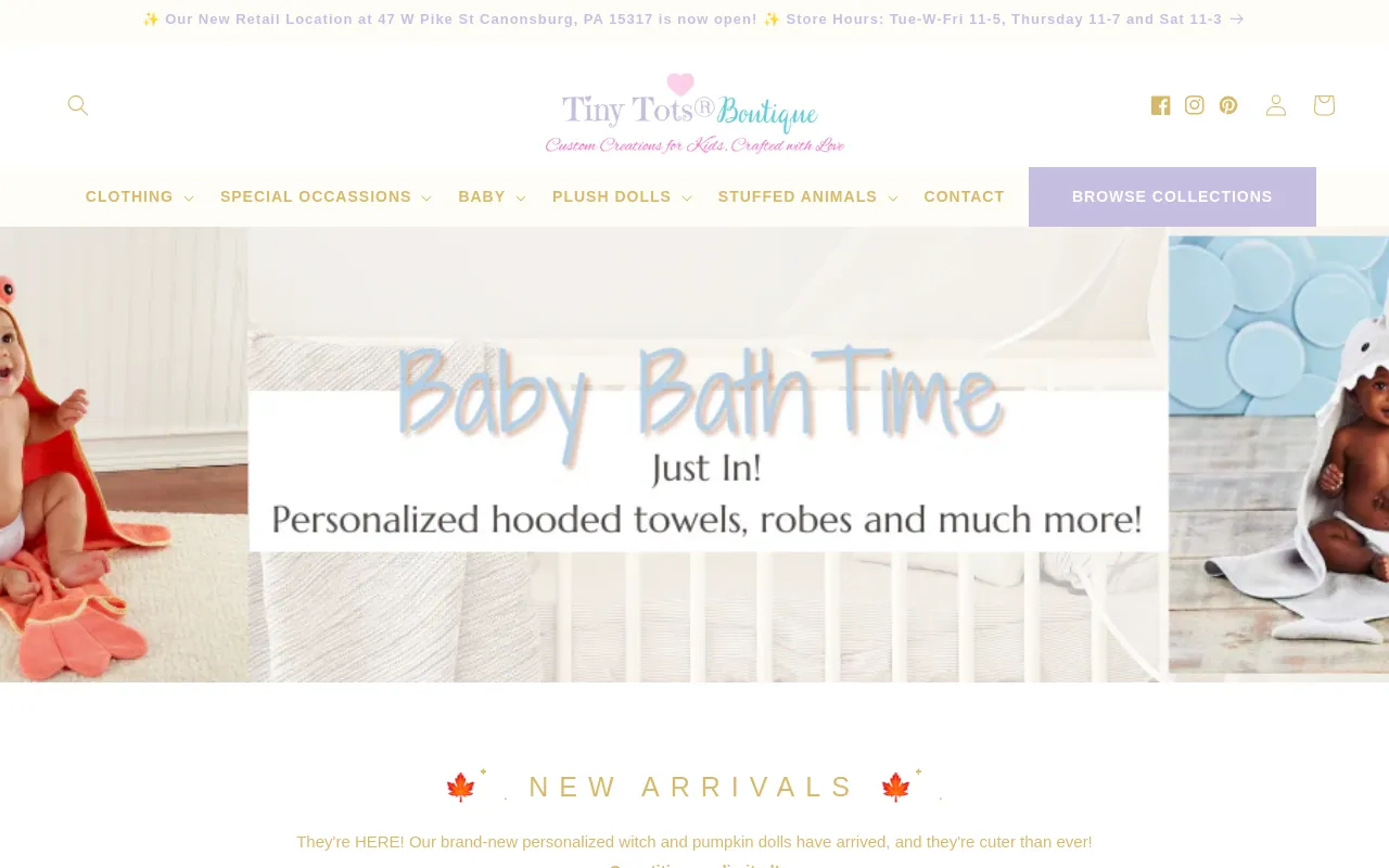 Tiny Tots Boutique screenshot
