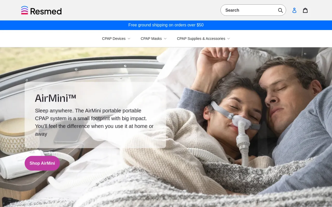 Resmed Shop screenshot