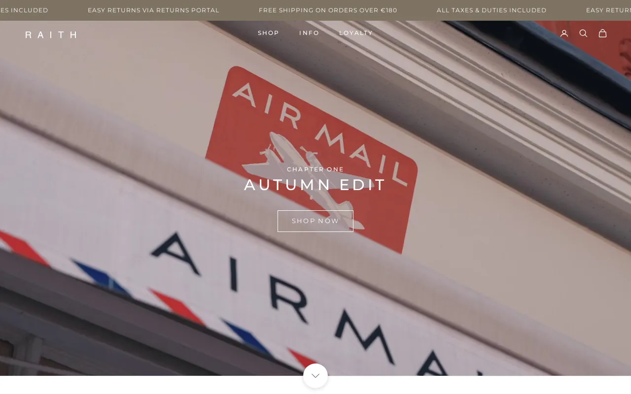 Raith Clothing screenshot