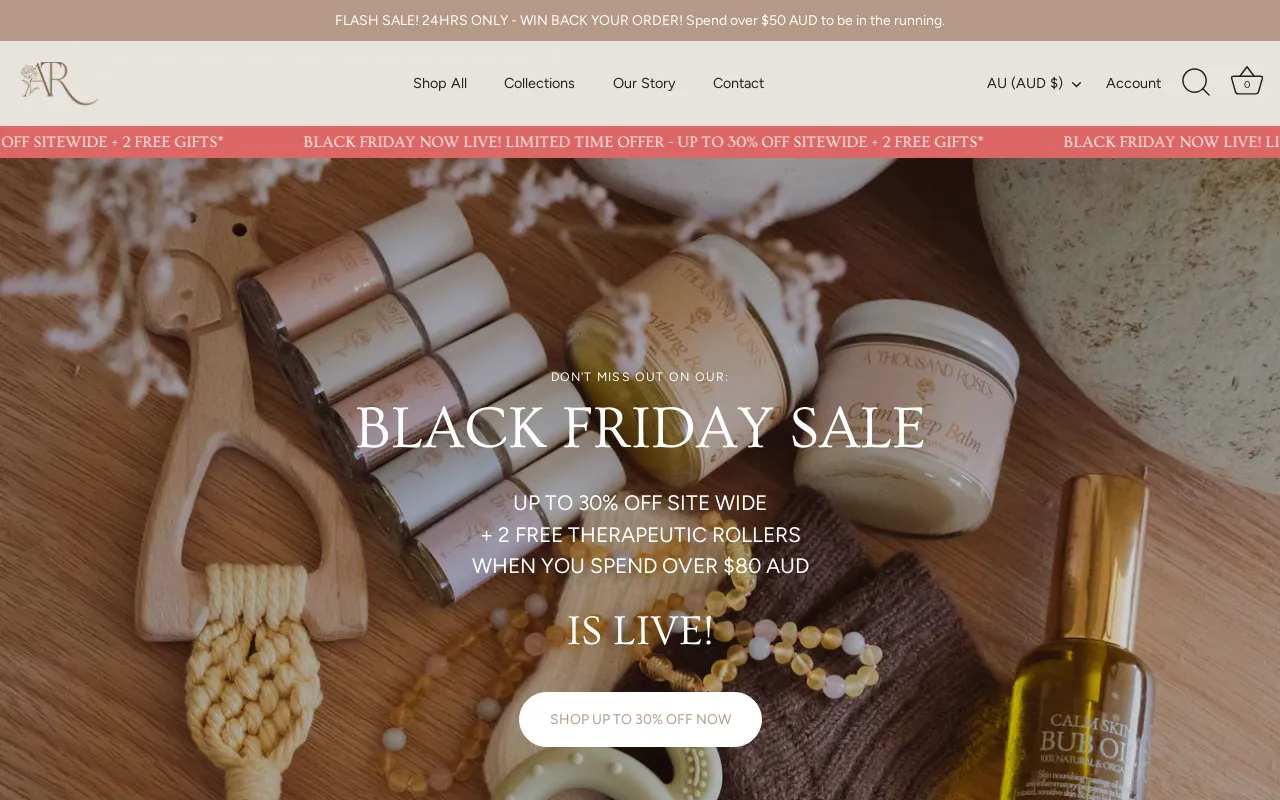 A Thousand Roses Store screenshot