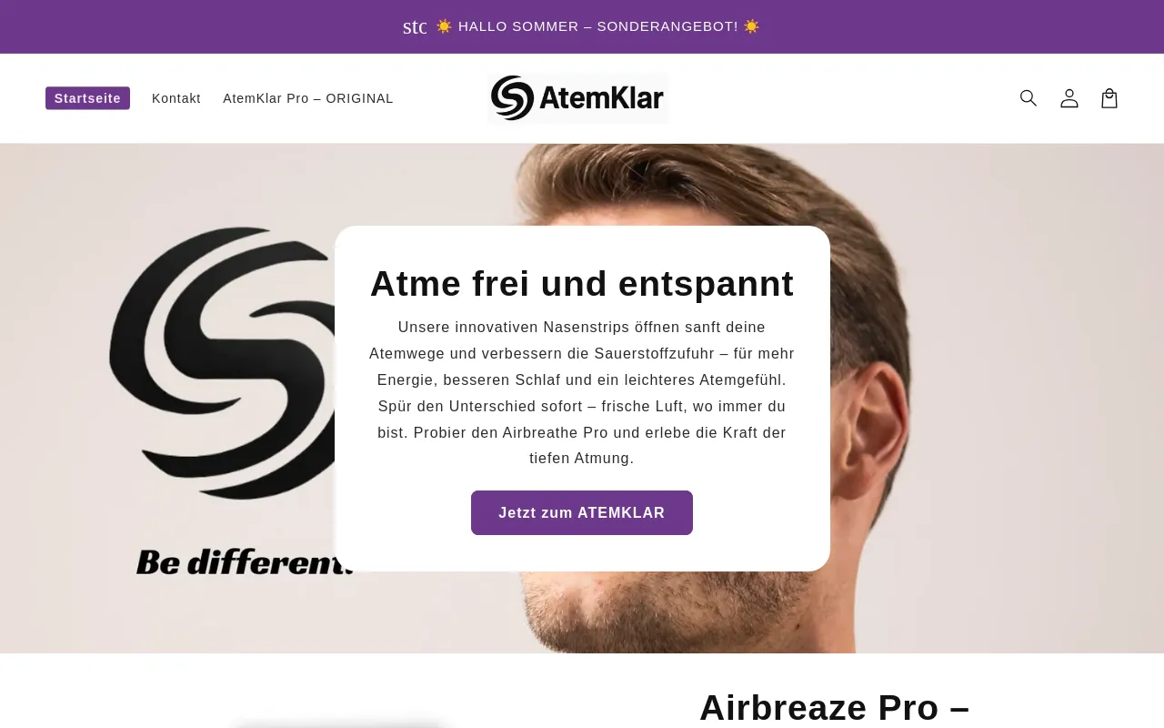AtemKlar screenshot