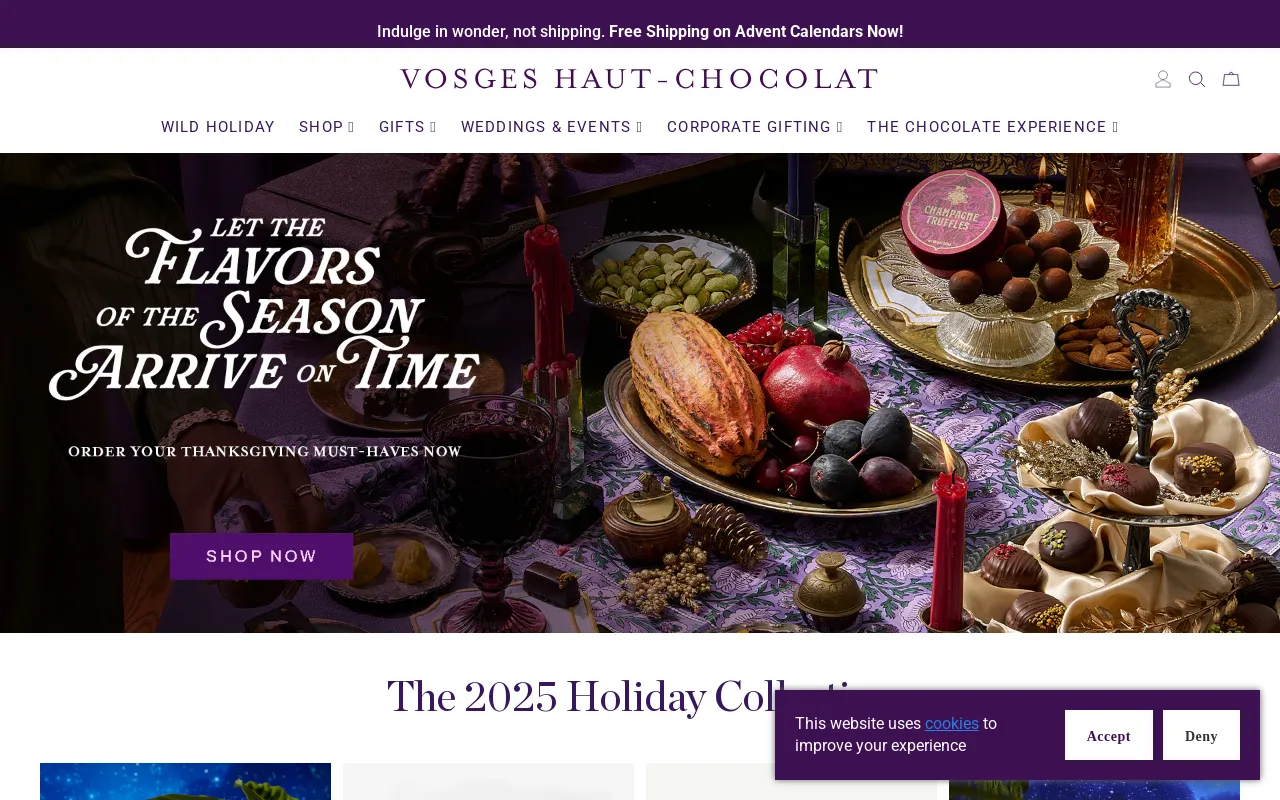 Vosges Haut-Chocolat screenshot