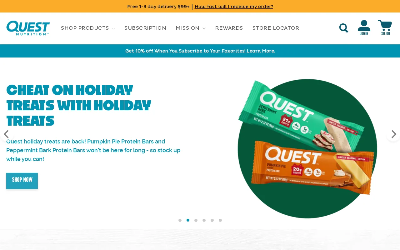 Quest Nutrition screenshot