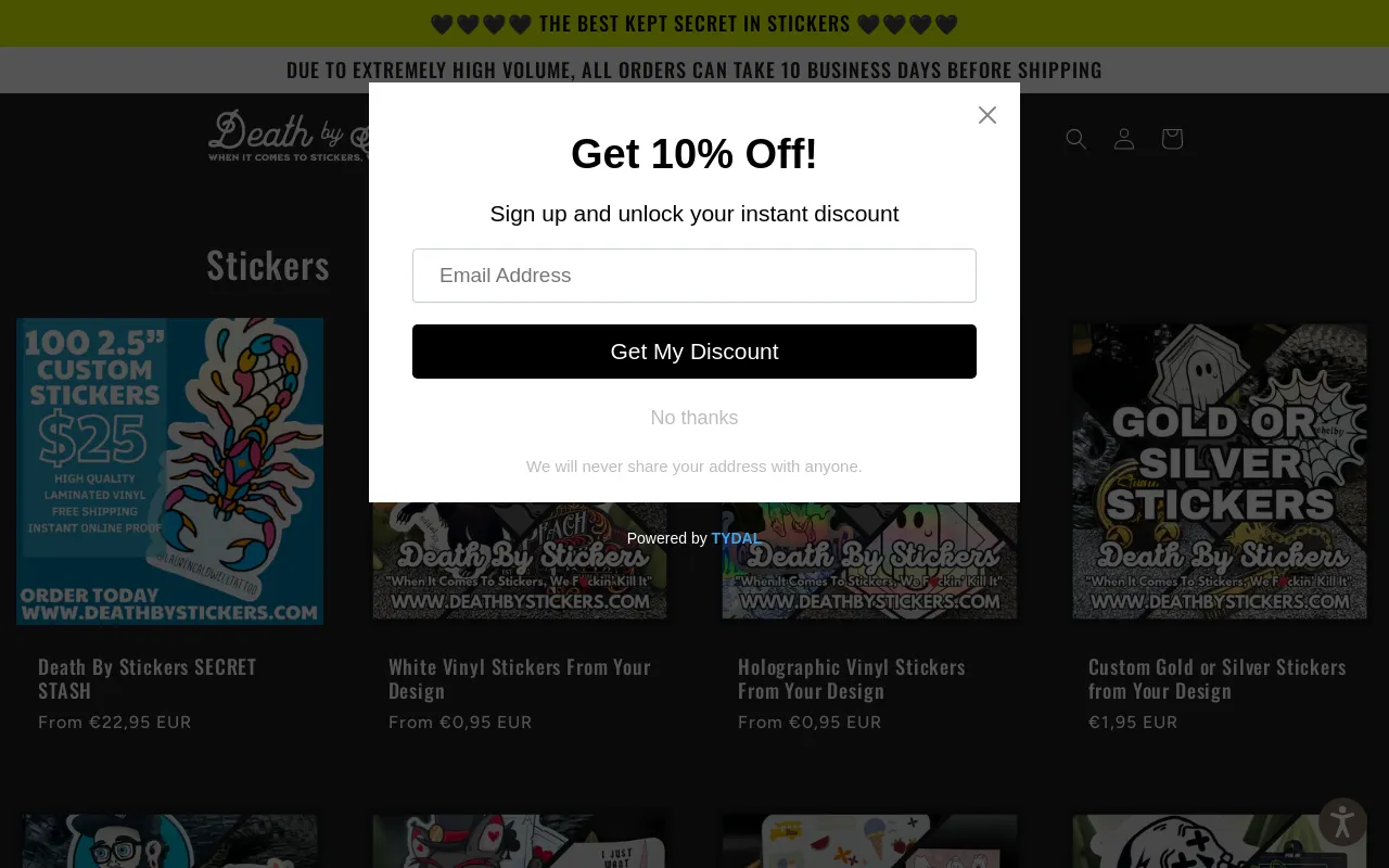 Death By Stickers screenshot