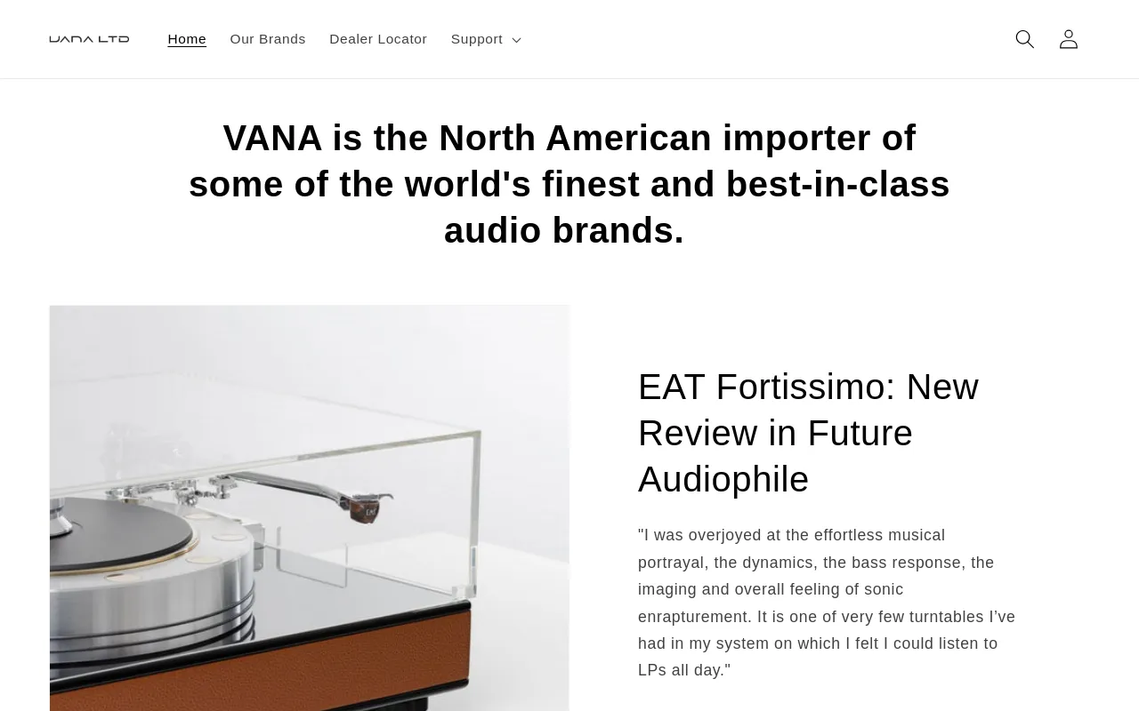 VANA website screenshot