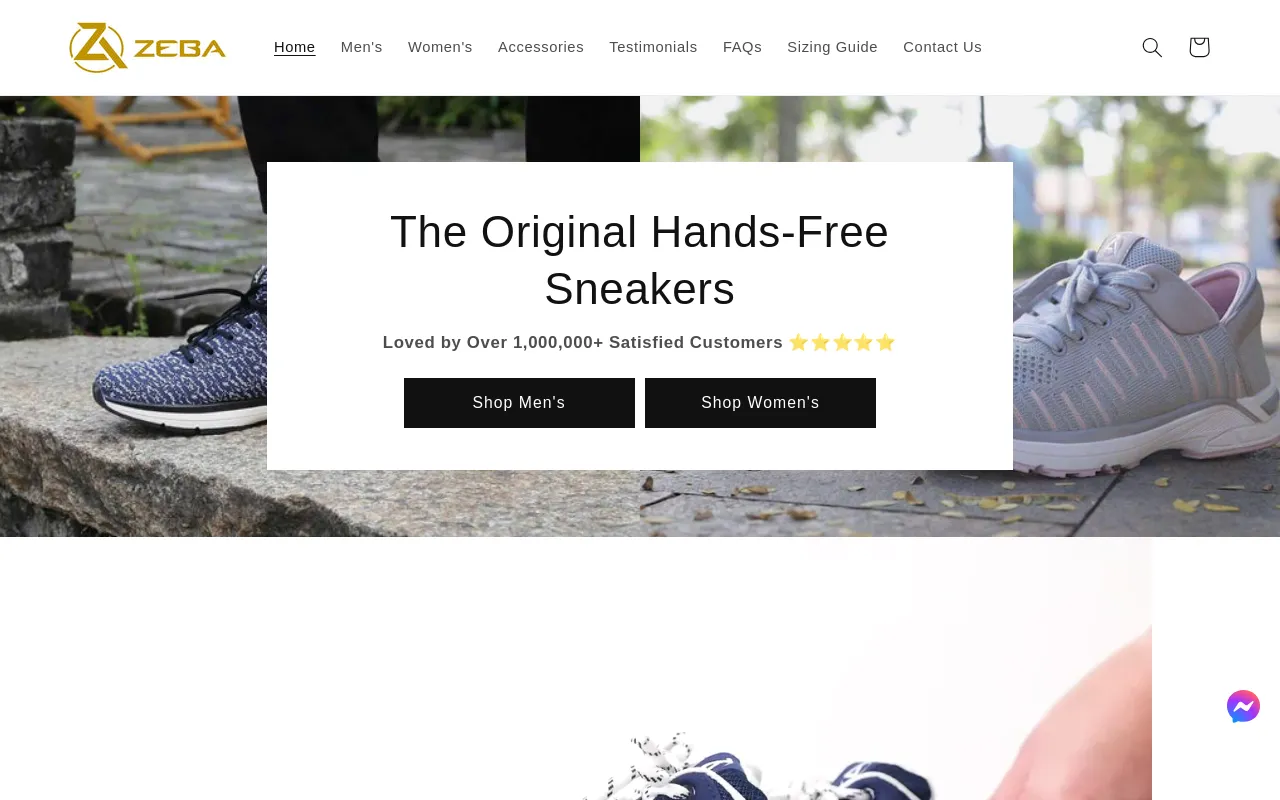 Zeba Shoes screenshot