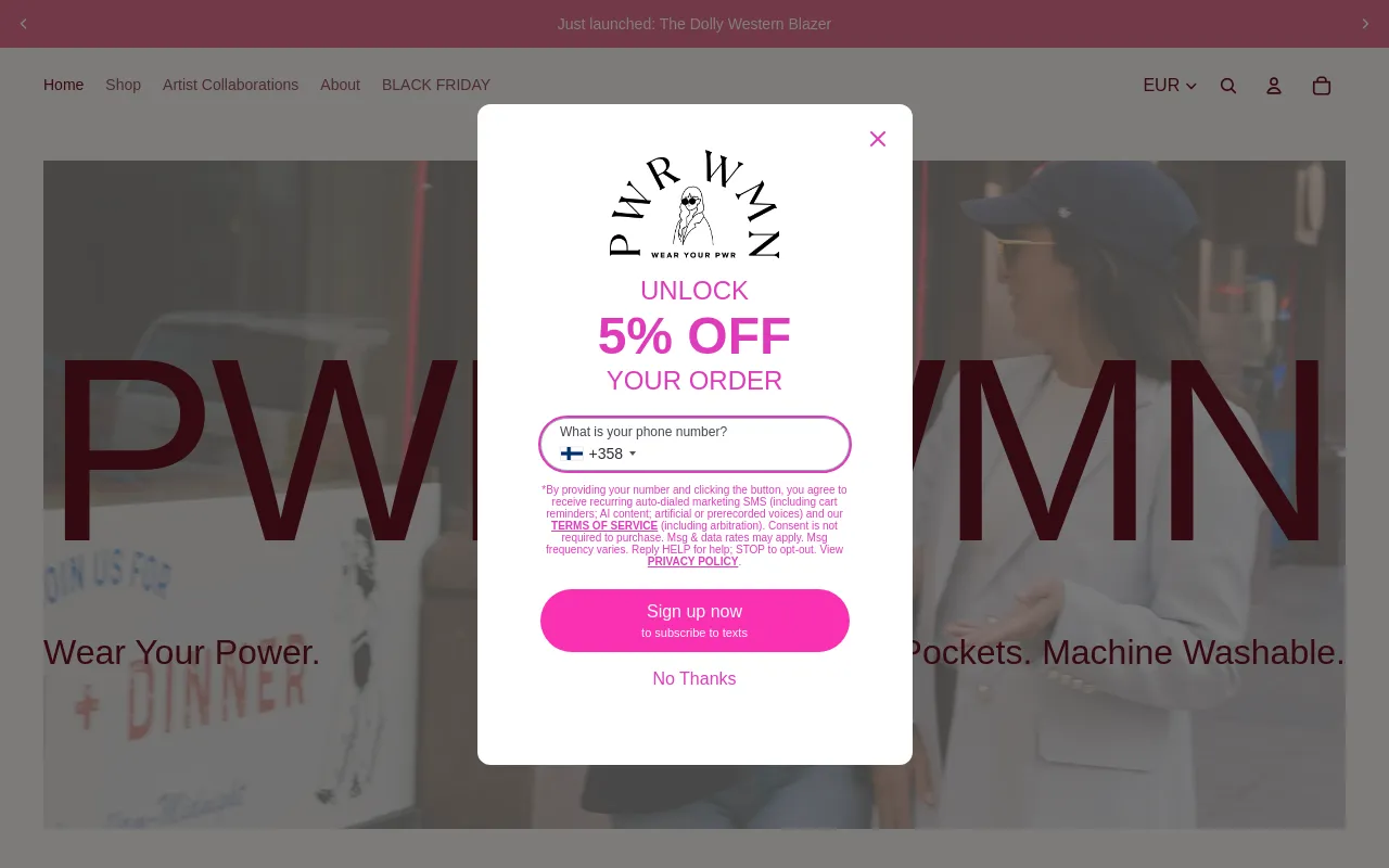 PWR WMN screenshot