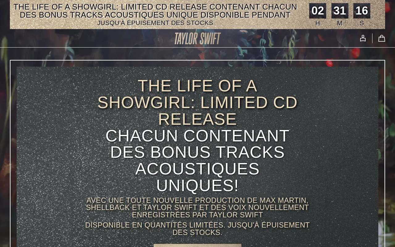 taylorswift-store.fr screenshot