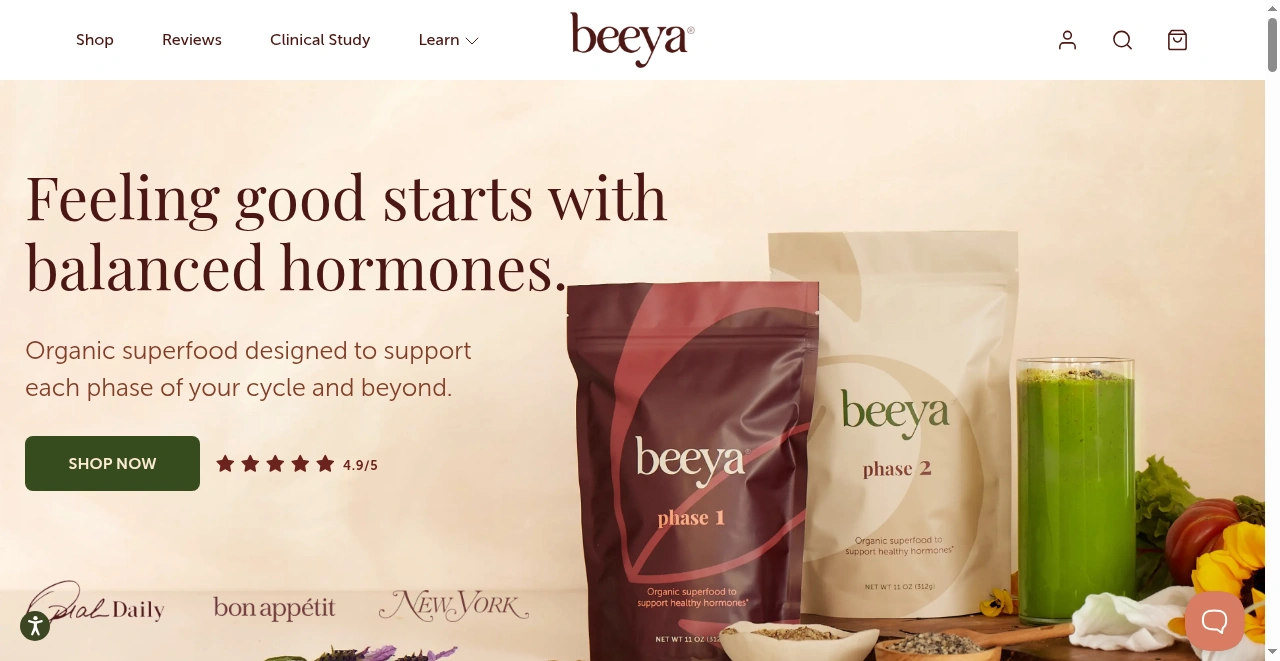 beeya wellness screenshot