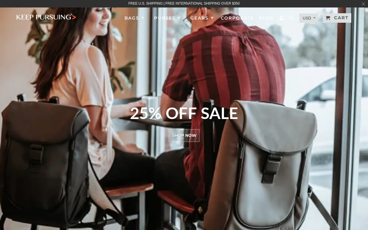 Keep Pursuing website screenshot