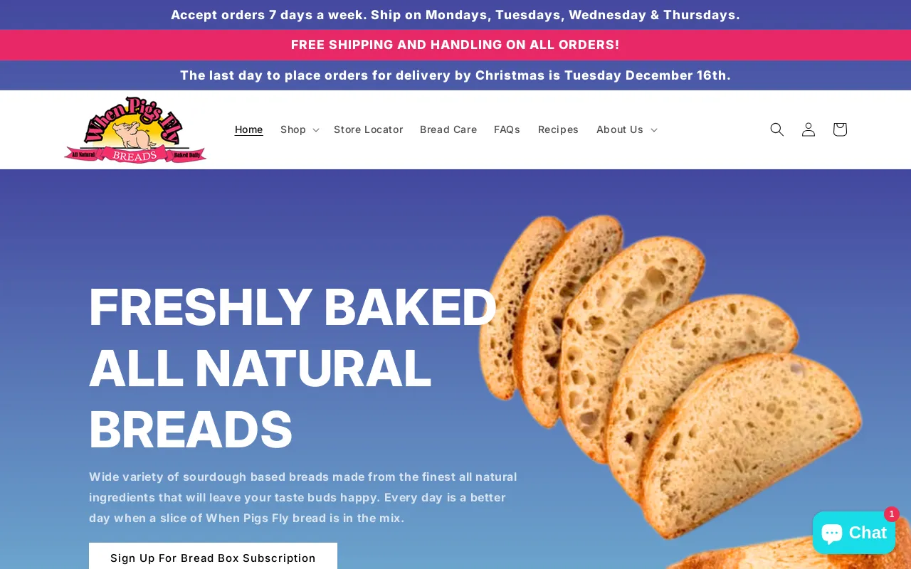 sendbread.com screenshot