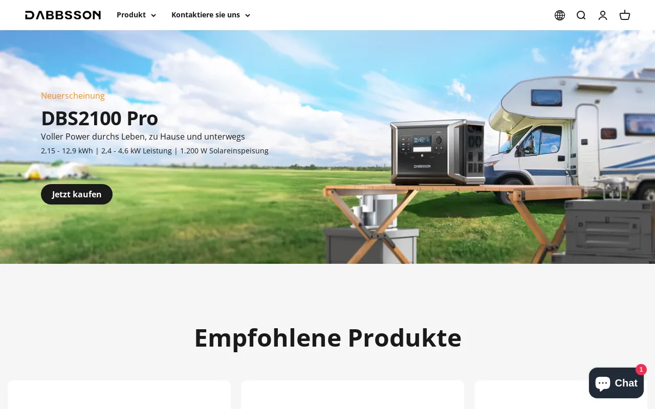 Dabbsson website screenshot