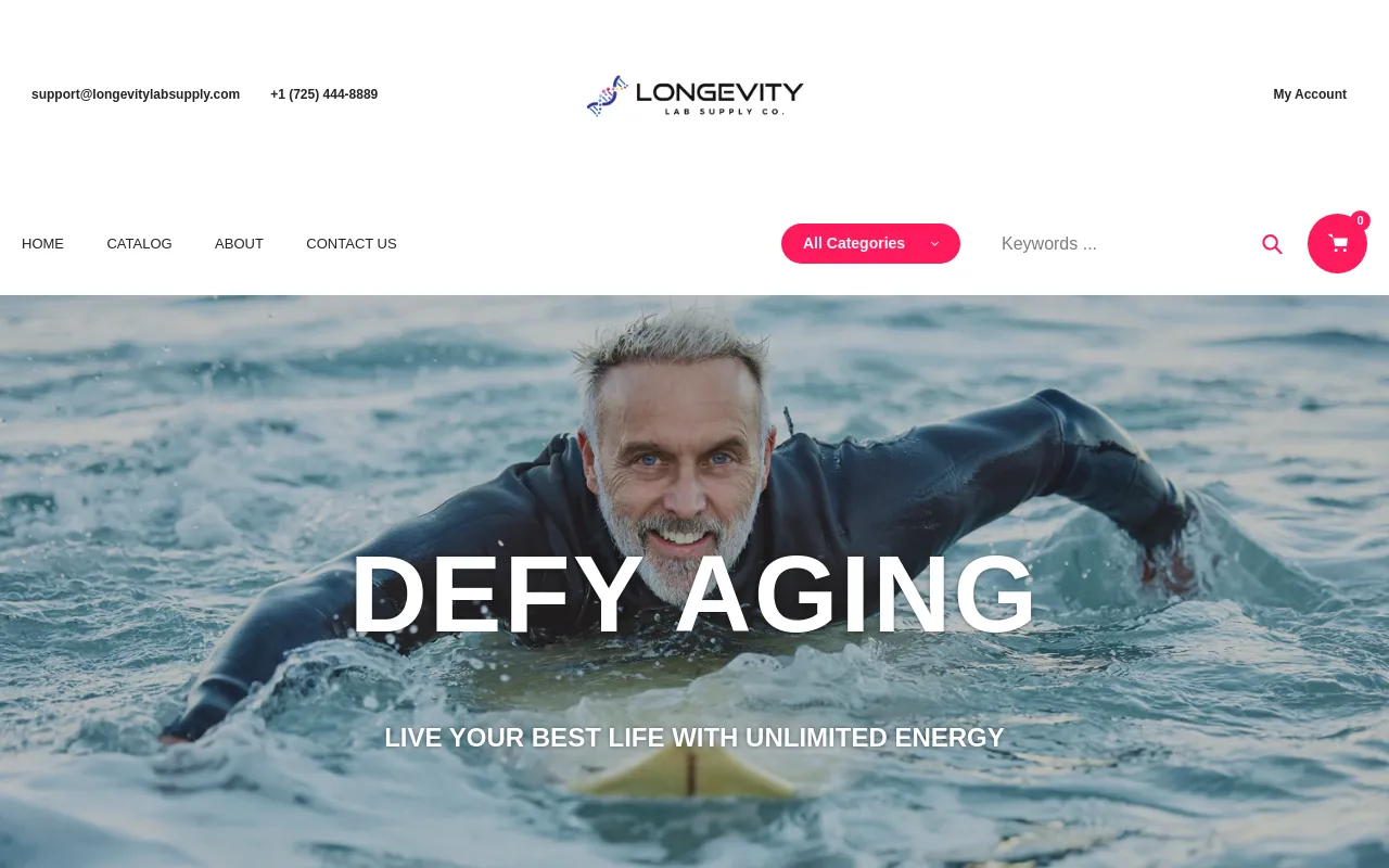 Longevity Lab Supply Co. screenshot