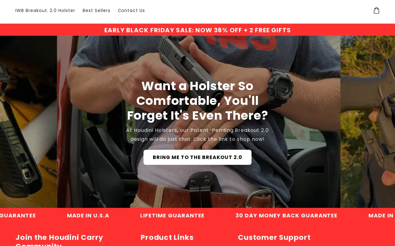 Houdini Holsters screenshot