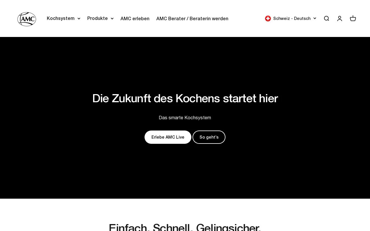 AMC Schweiz/Suisse/Svizzera website screenshot
