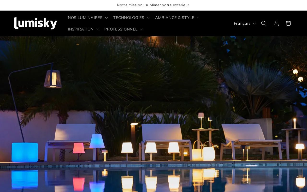 LUMISKY.COM website screenshot