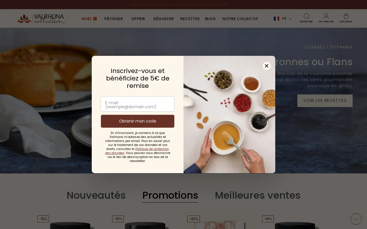 Valrhona Collection screenshot
