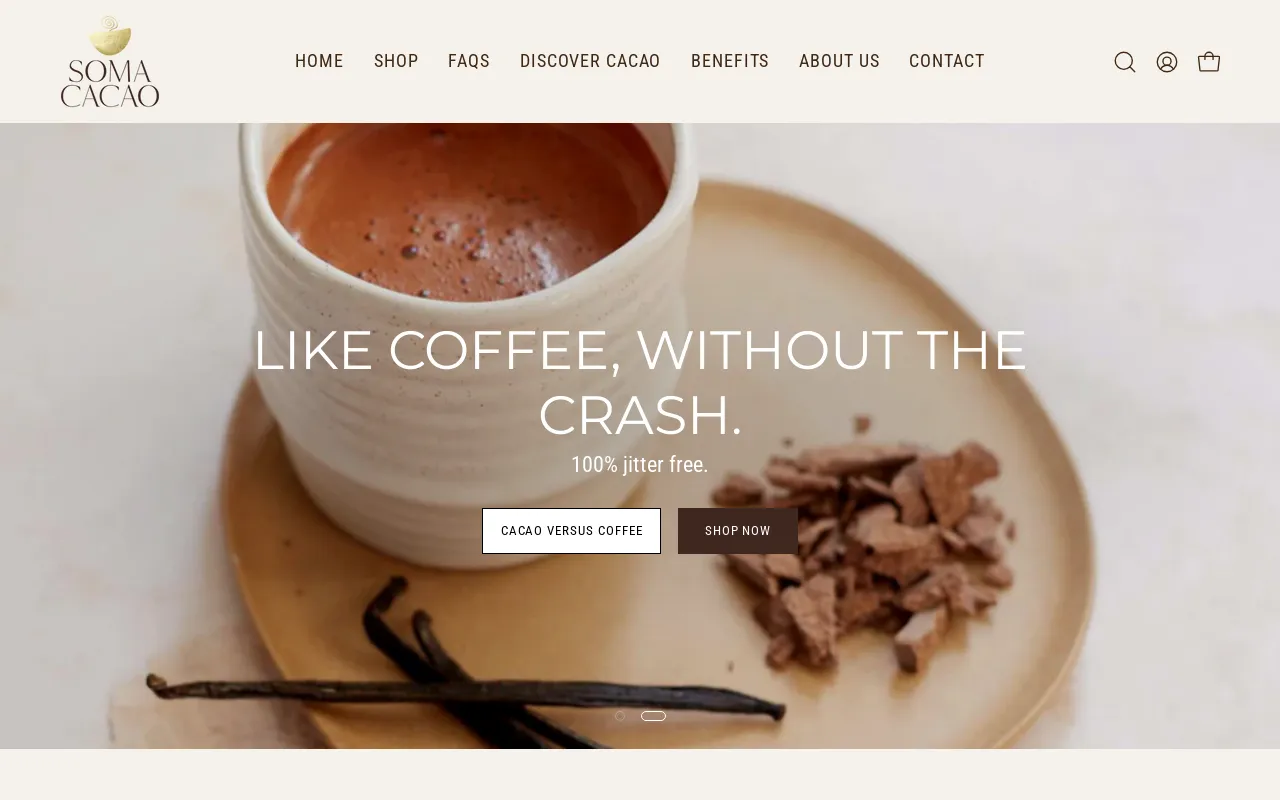 Soma Cacao Australia screenshot