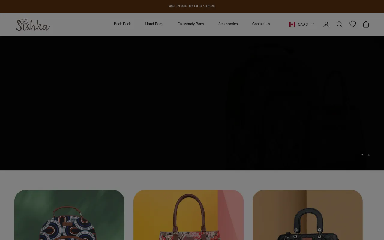 Sishka website screenshot
