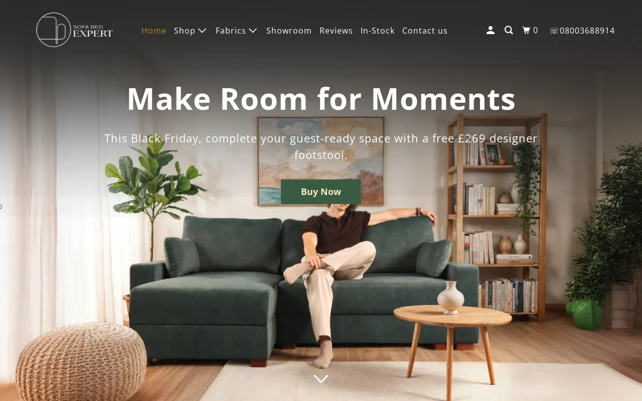 SofaBedExpert.co.uk screenshot