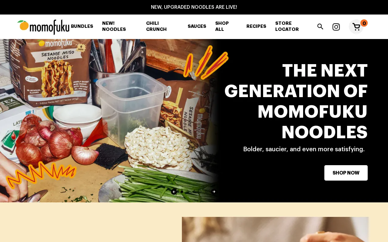 Momofuku Goods screenshot