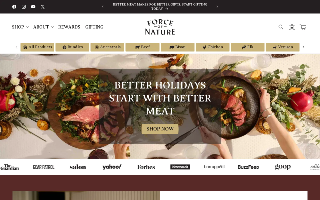 Force of Nature Meats screenshot