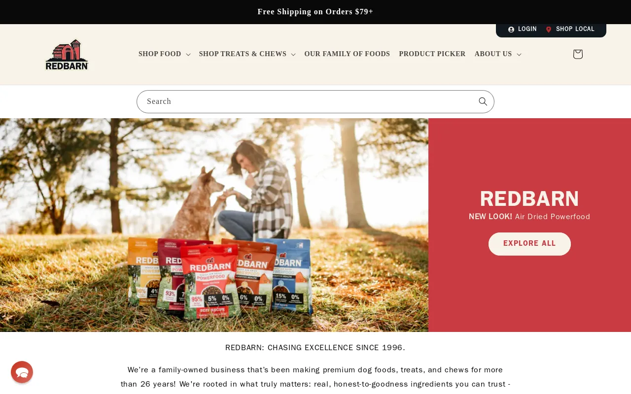Redbarn Pet Products screenshot