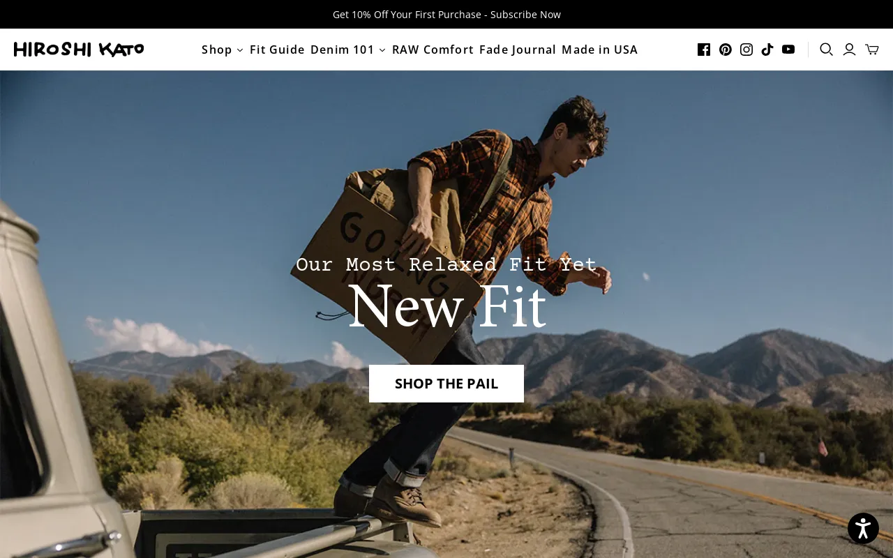 HIROSHI KATO | Official Online Store screenshot