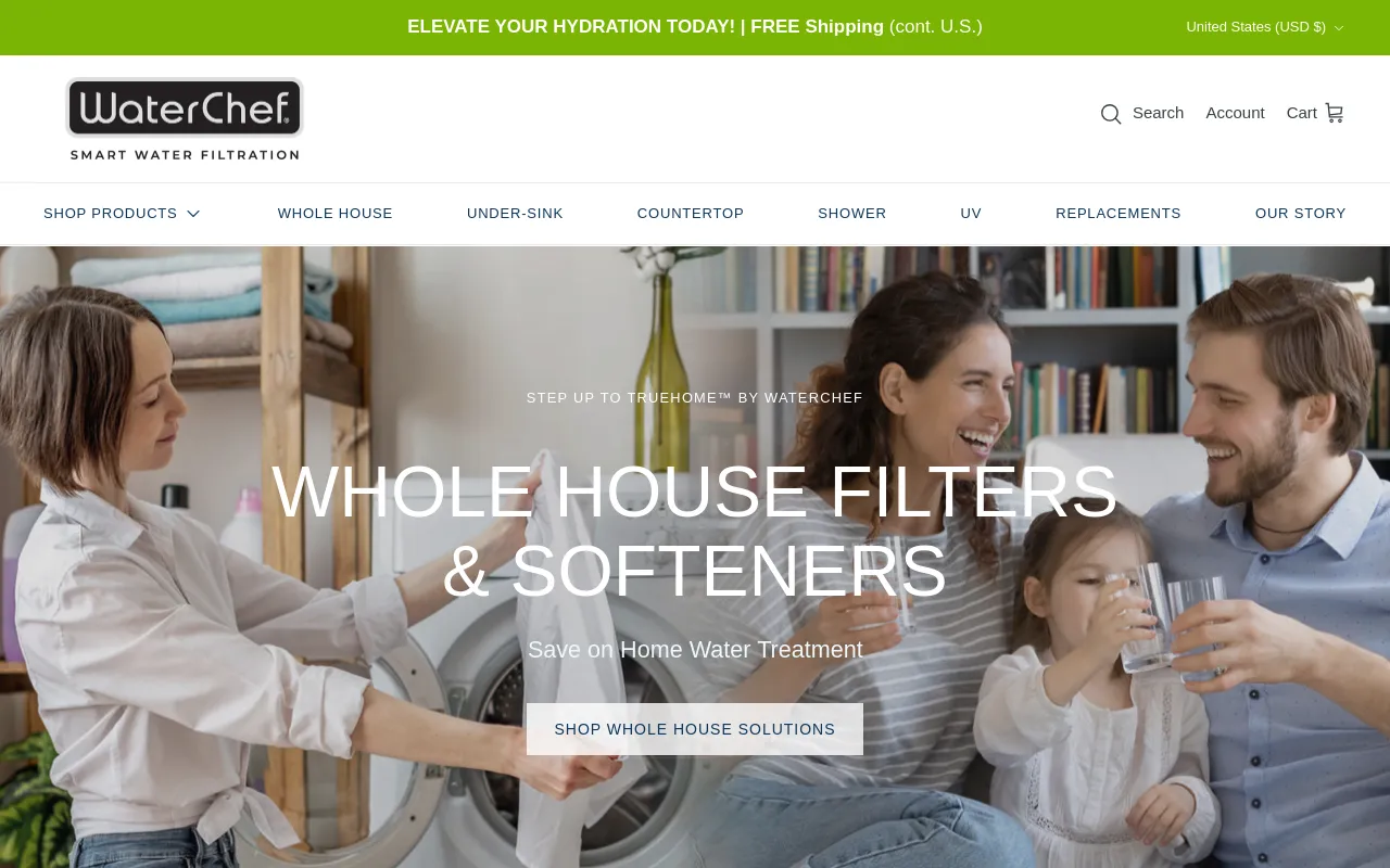 waterchef.com screenshot