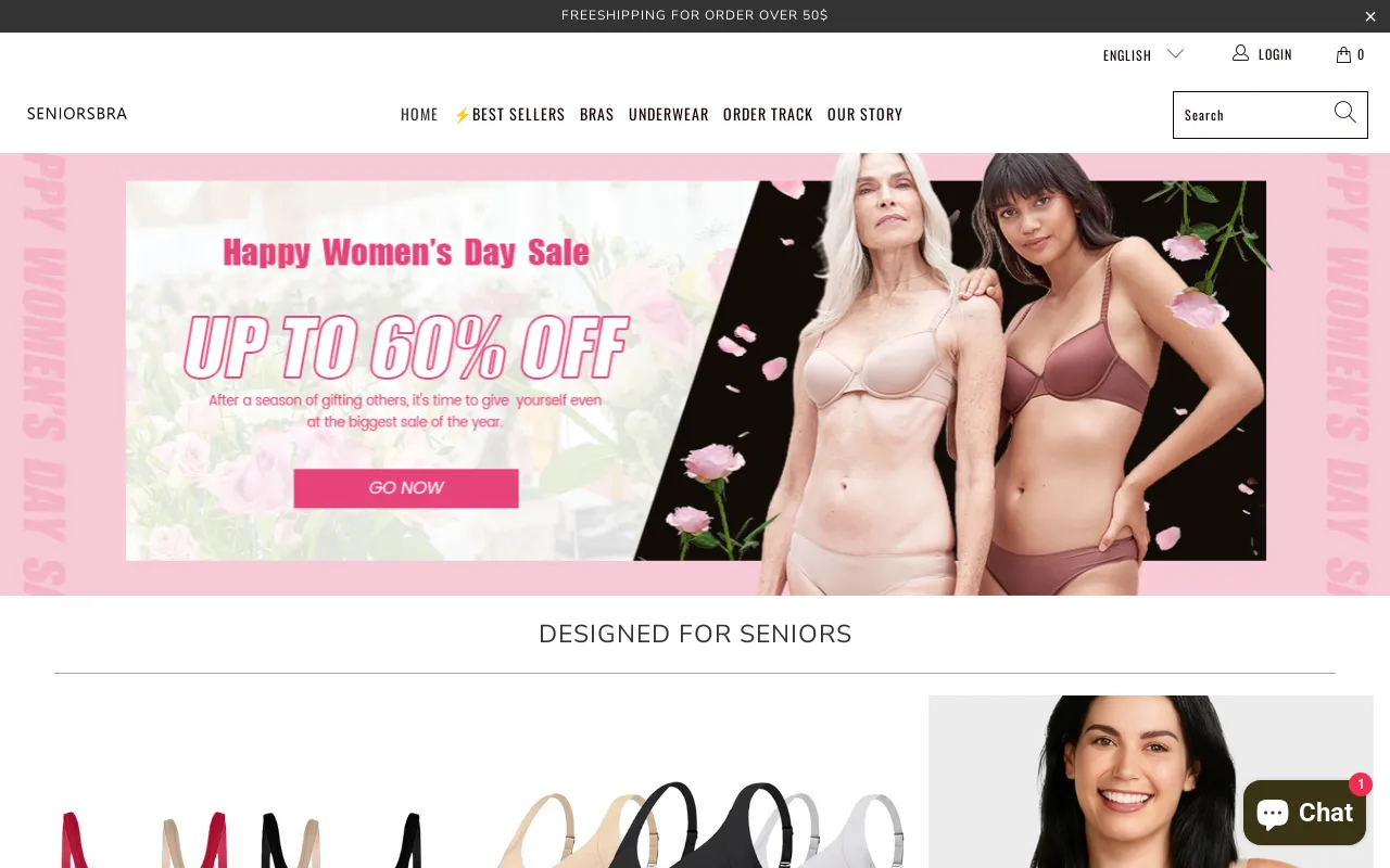 seniorsbra screenshot