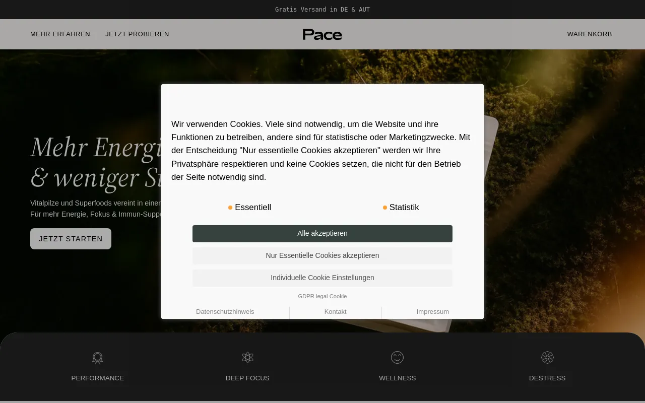 Pace screenshot