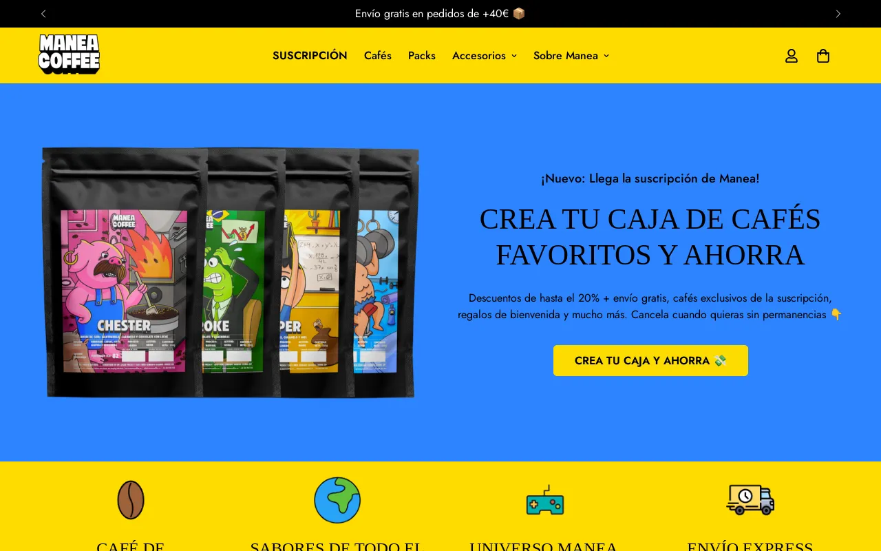 Manea Coffee screenshot