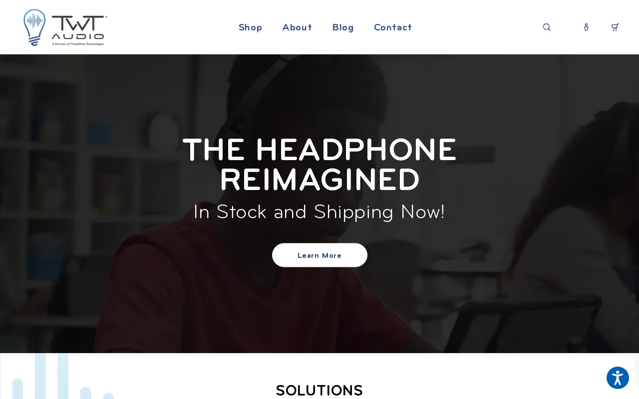 TWT Audio website screenshot