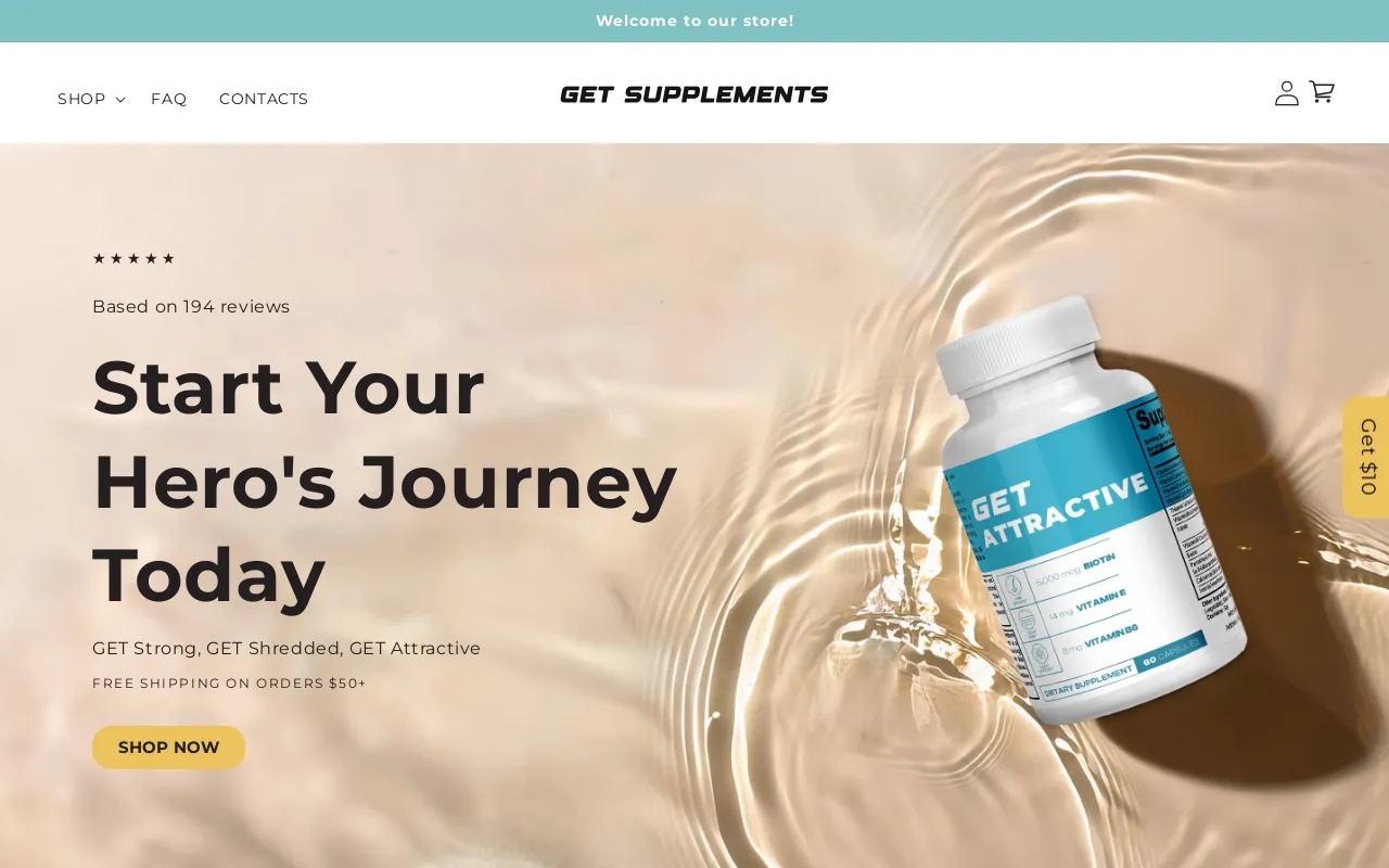 get supplements screenshot