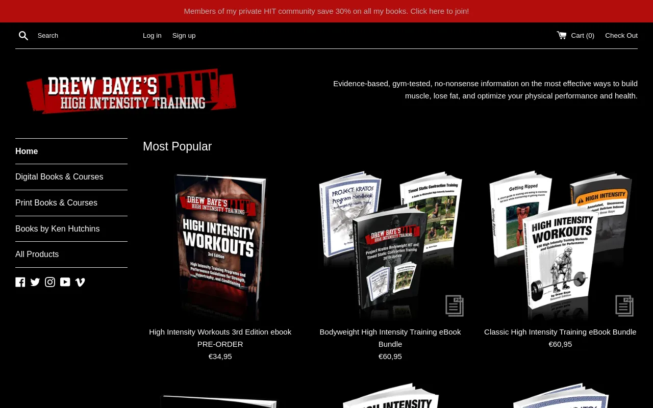 Drew Baye's High Intensity Training screenshot