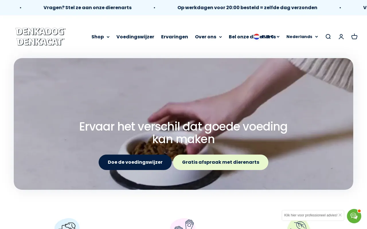 denkadog.nl website screenshot
