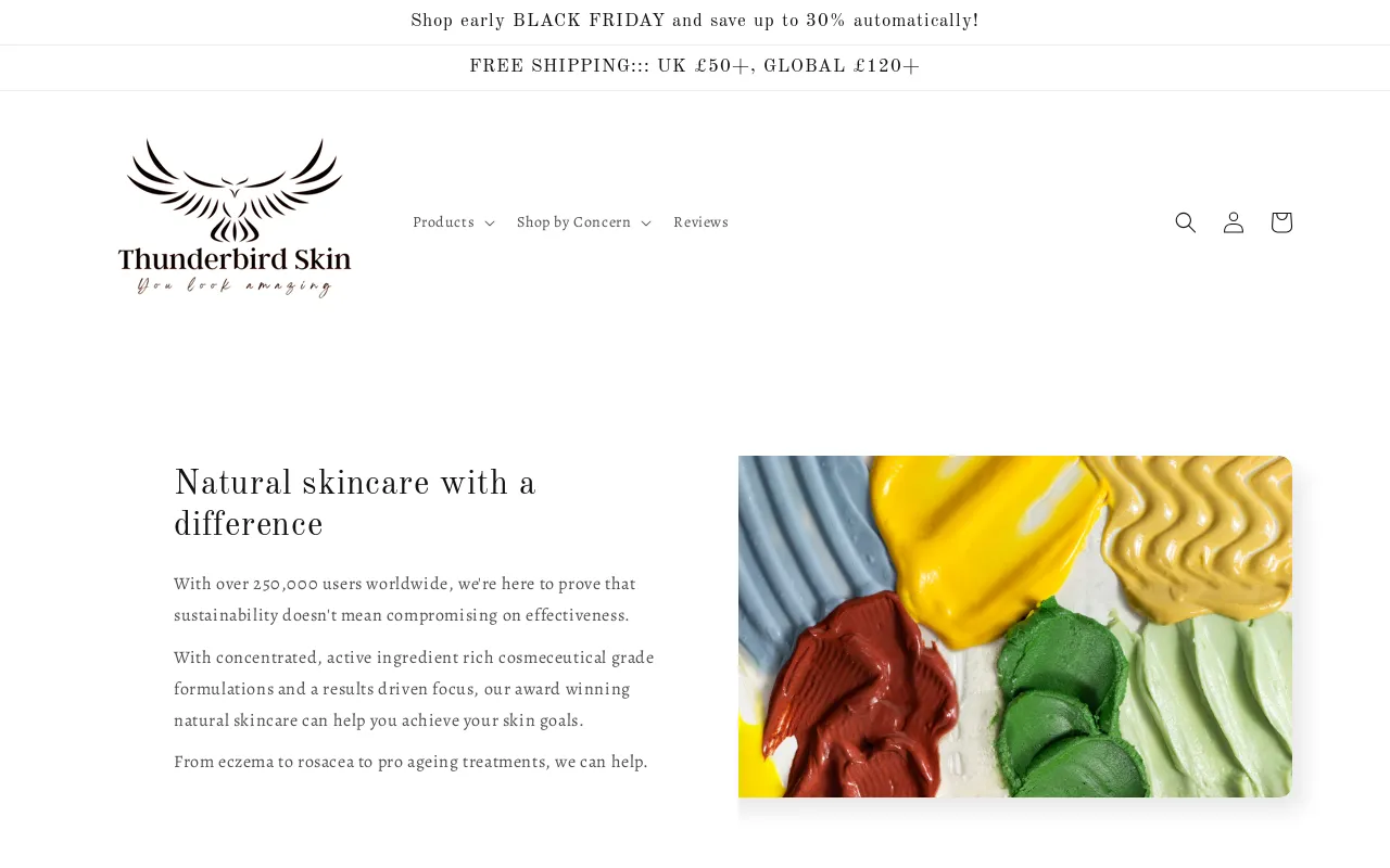 Thunderbird Natural Skincare screenshot