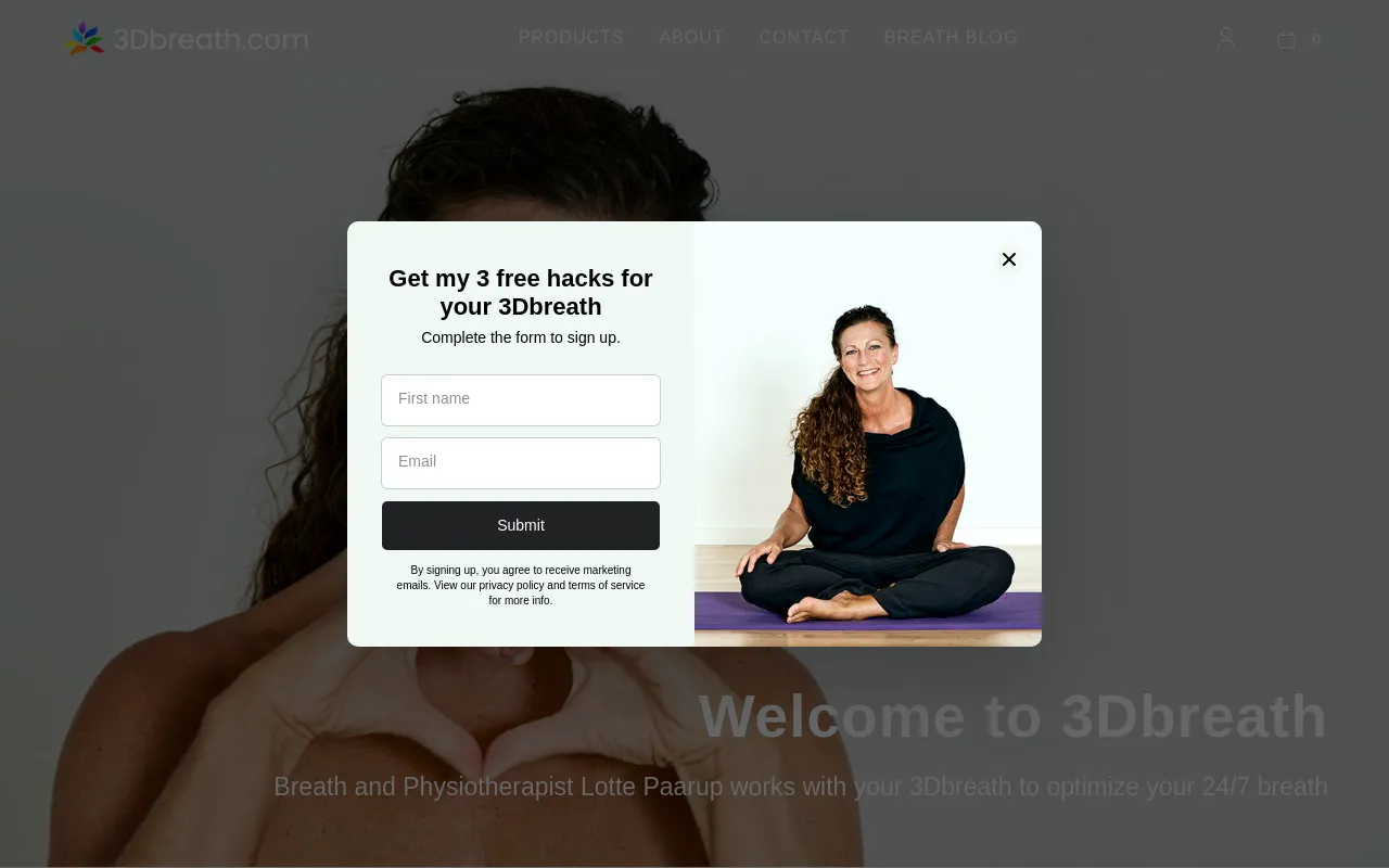 3Dbreath.com screenshot