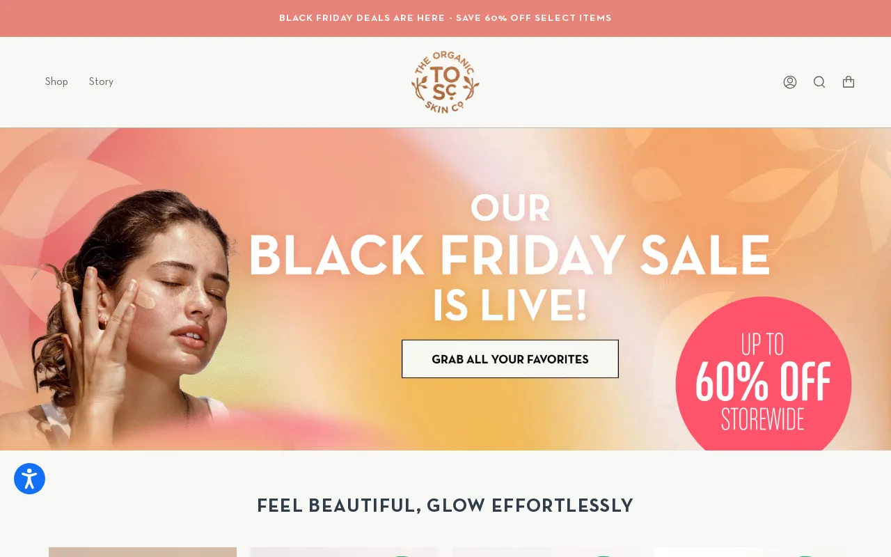 The Organic Skin Co screenshot