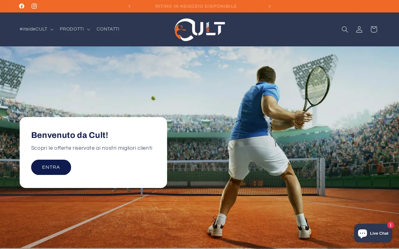 Cult Fitness website screenshot